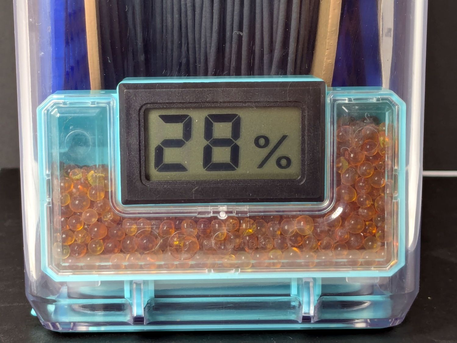 Polydryer - 28 pctRH - meter - gray PETG-CF