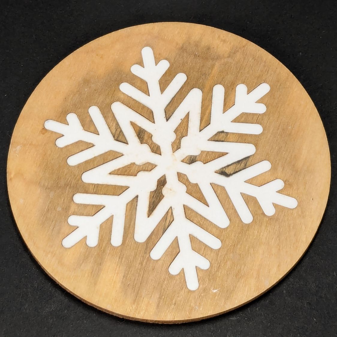 Snowflake coaster - 1 yr use