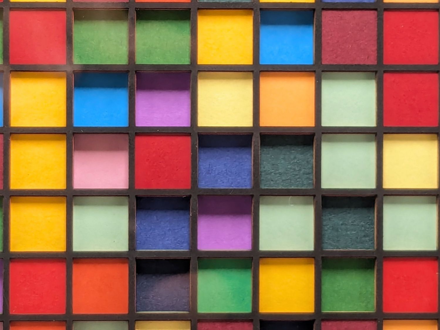 Random Blocks - framed detail