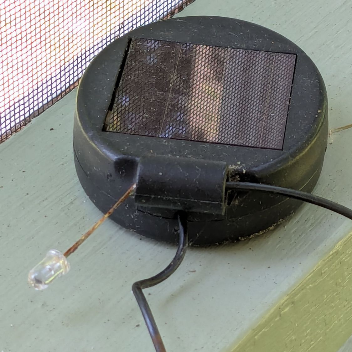 Solar garden light - deployed