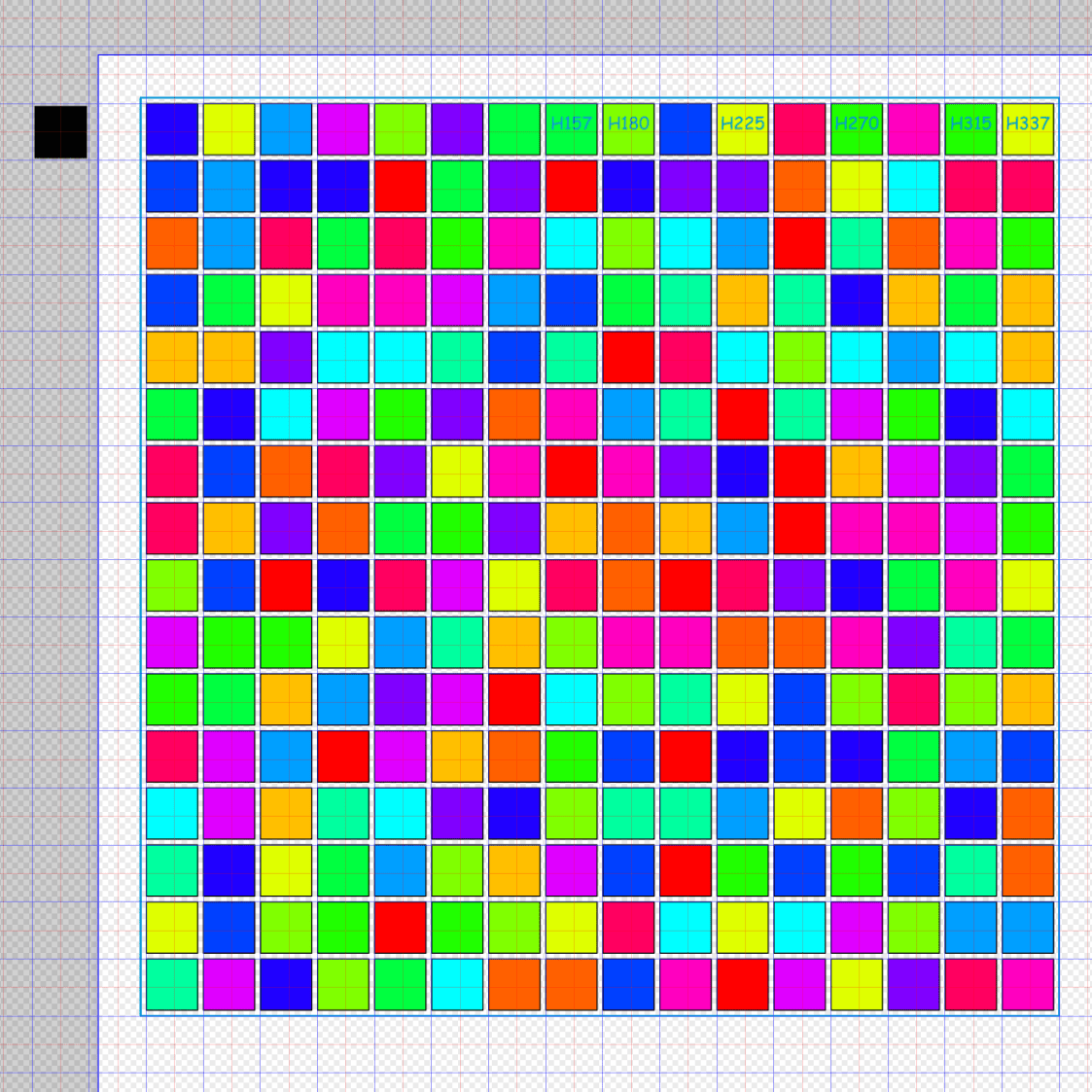 Random Blocks - 16x16 159mm - Inkscape layout