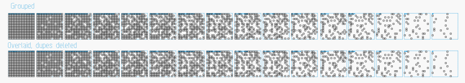 Random Blocks - 16x16 - LightBurn combined layers