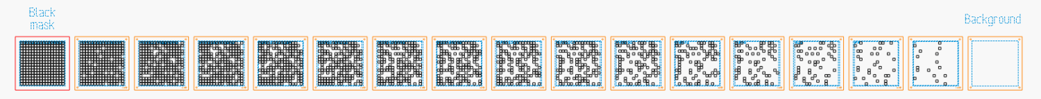 Random Blocks - 16x16 - LightBurn cutting layouts