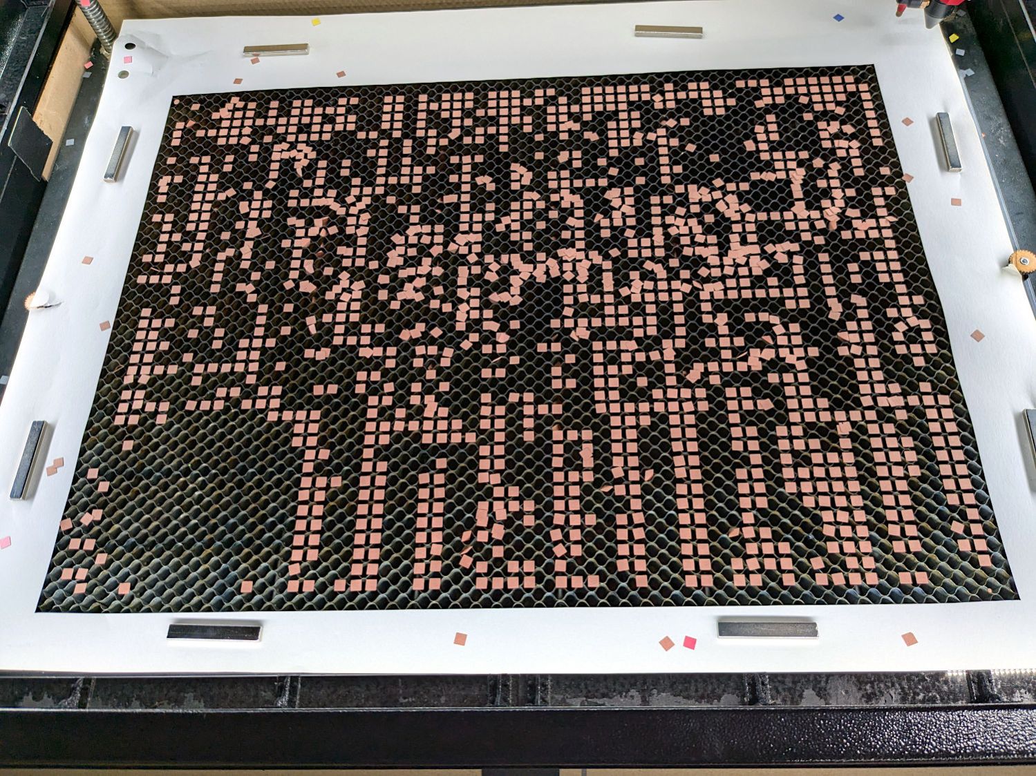 Layered Paper - 24x18 - brown squares