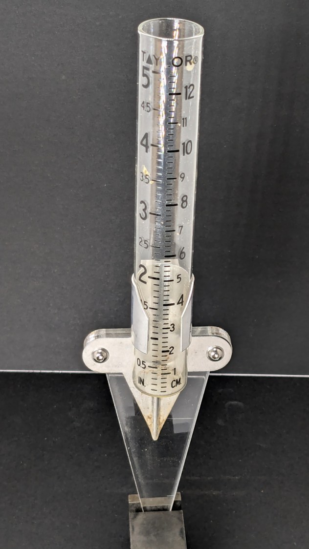 Taylor Rain Gauge holder - front