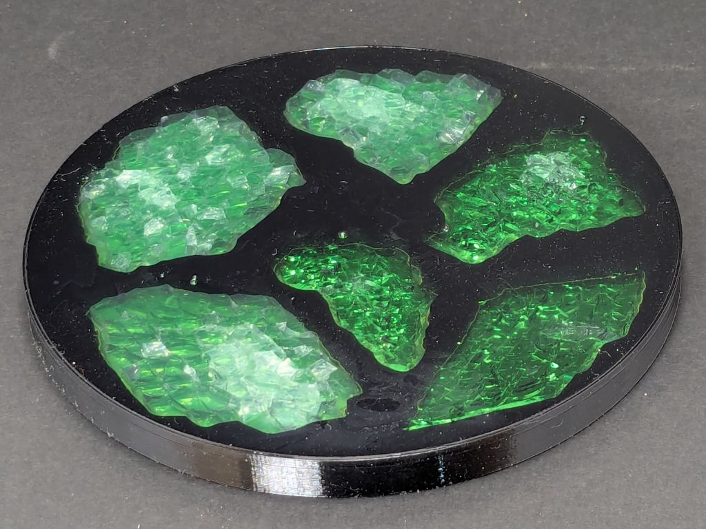 Smashed Glass: 3D Printed&nbsp;Coaster