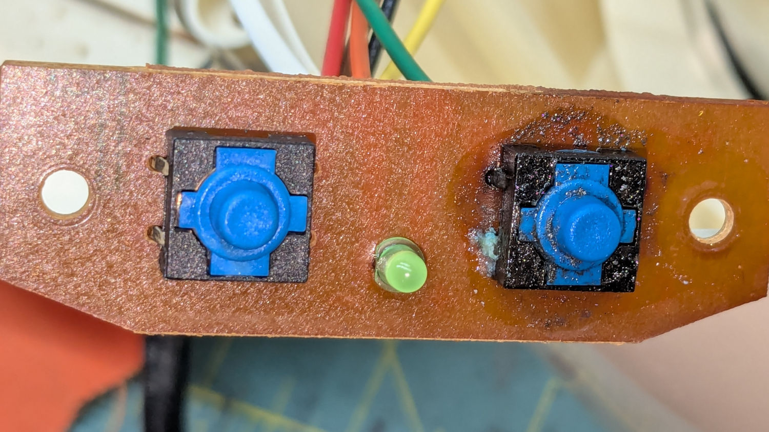 Branson 200 ultrasonic cleaner - soaked switch