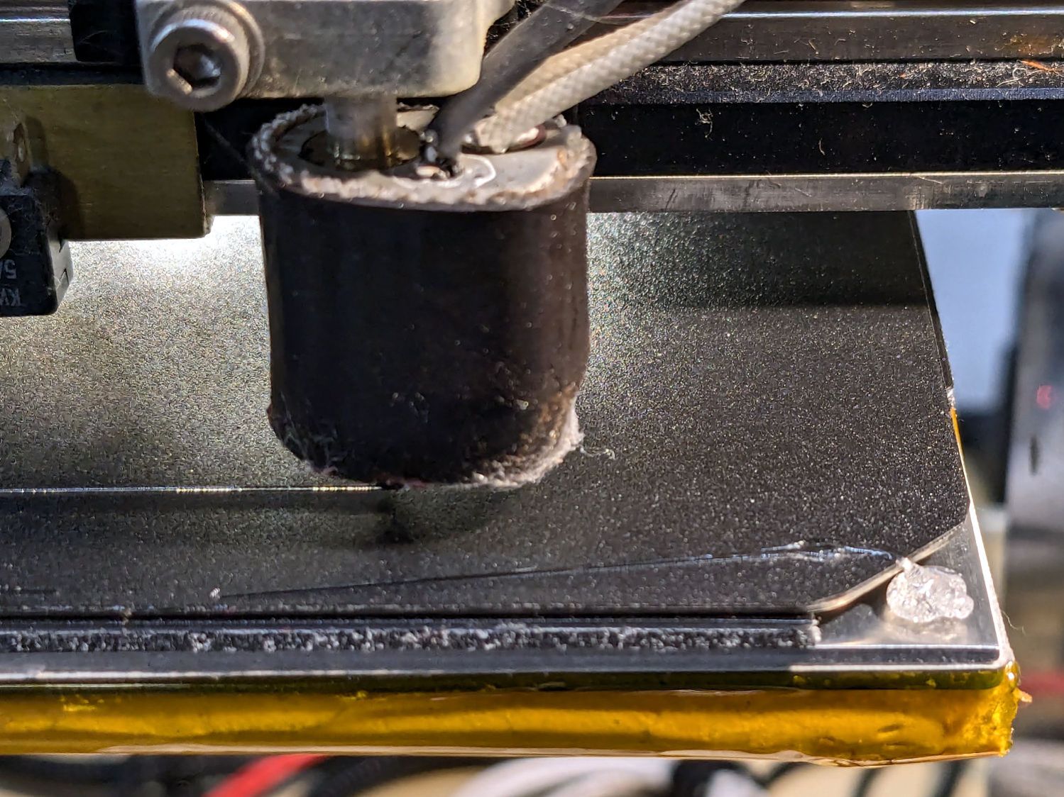 MakerGear M2 BuildTak - nozzle cleaning