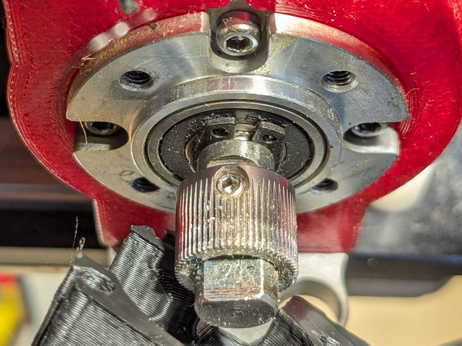 Makergear M2 - original filament drive pulley position