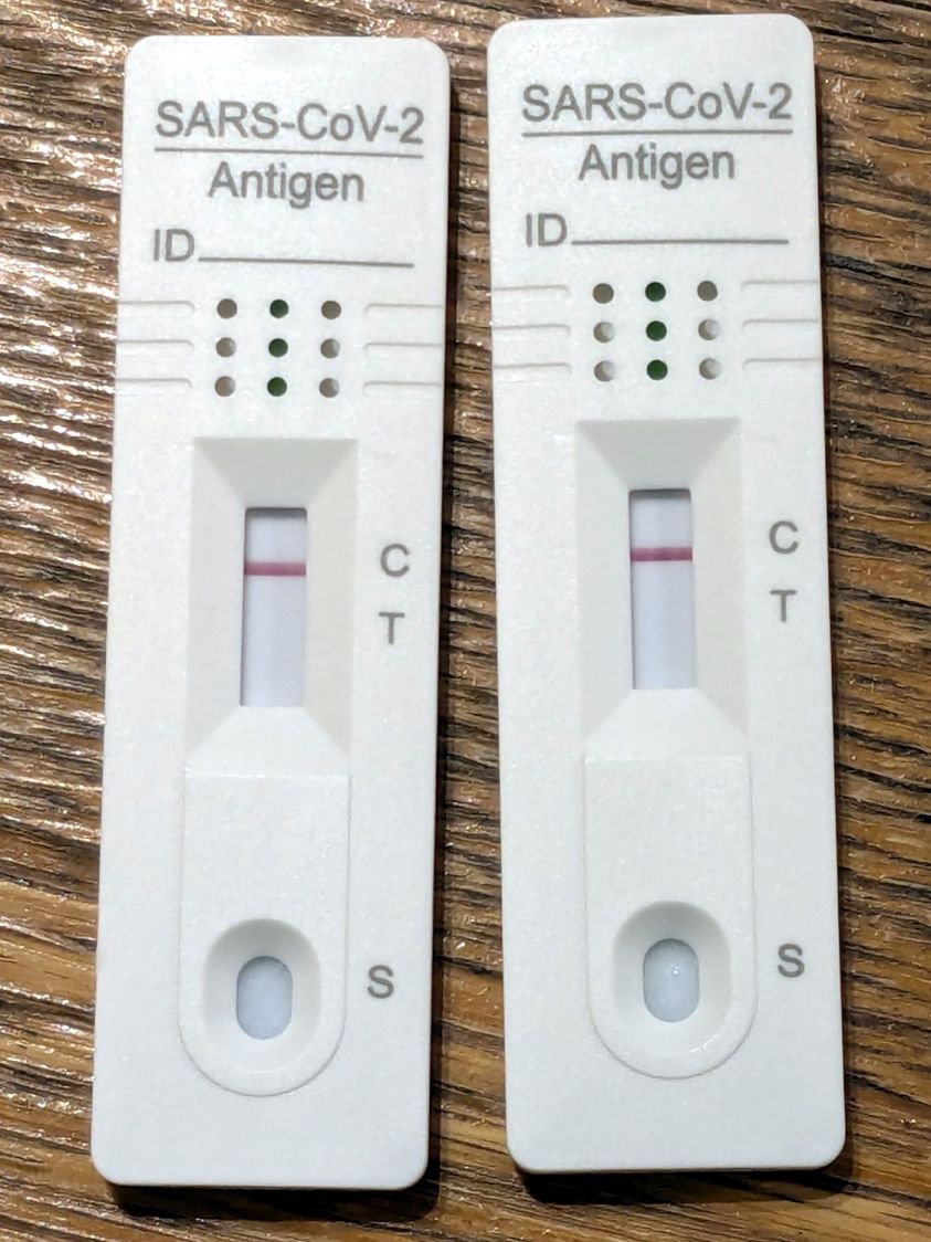 Negative COVID tests