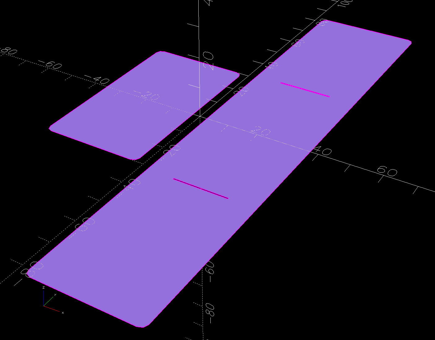 Baseboard Radiator Sled - OpenSCAD SVGs