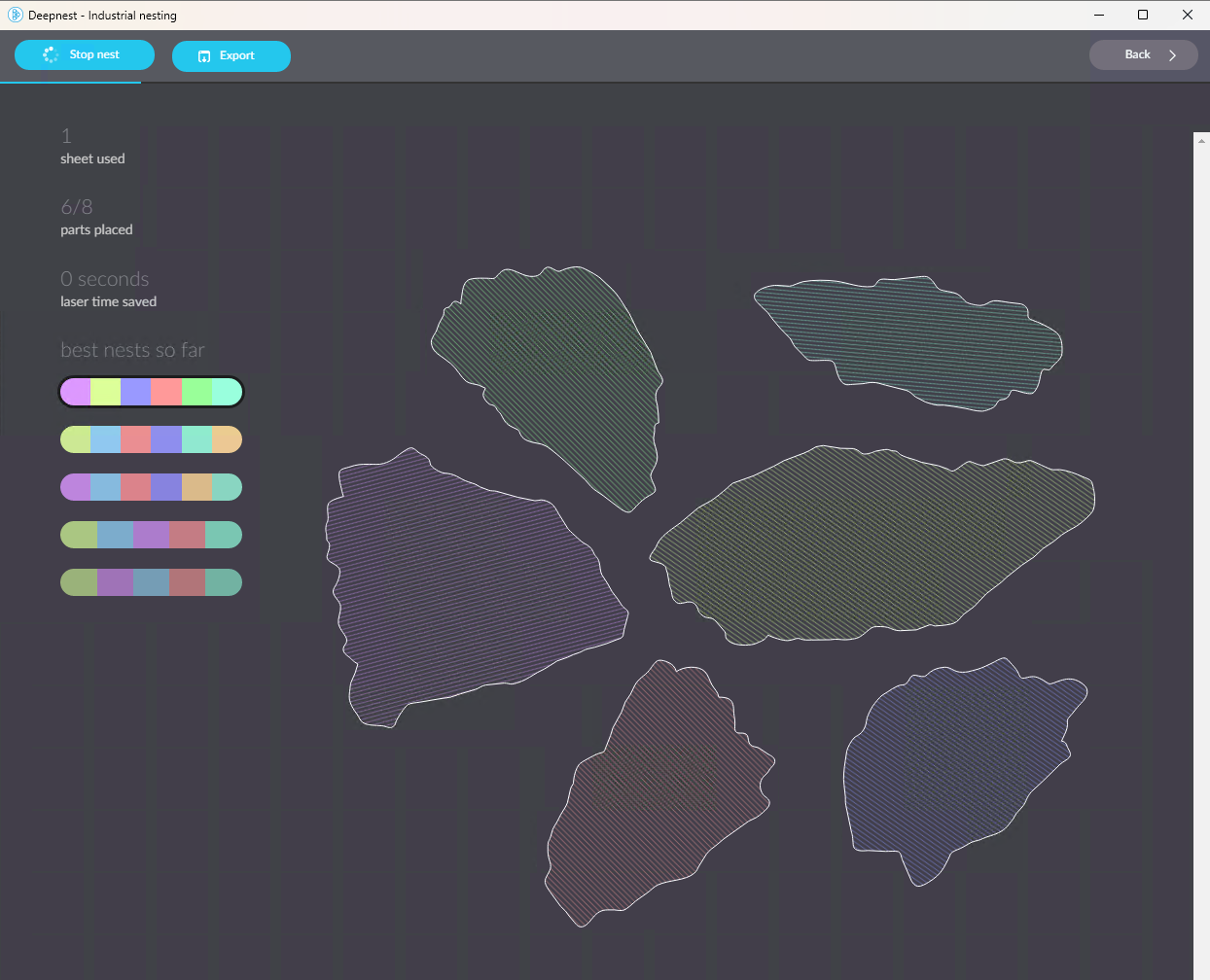 Deepnest Fragment Set E - in progress