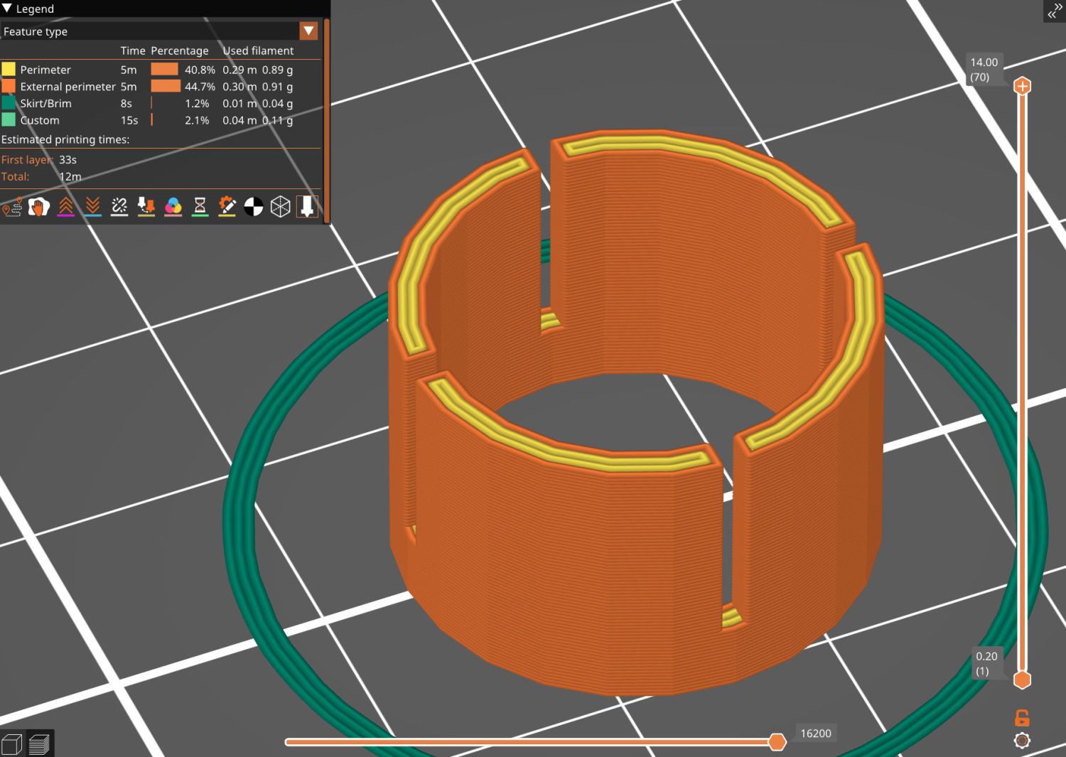 Handlebar Grip Sleeve - PrusaSlicer