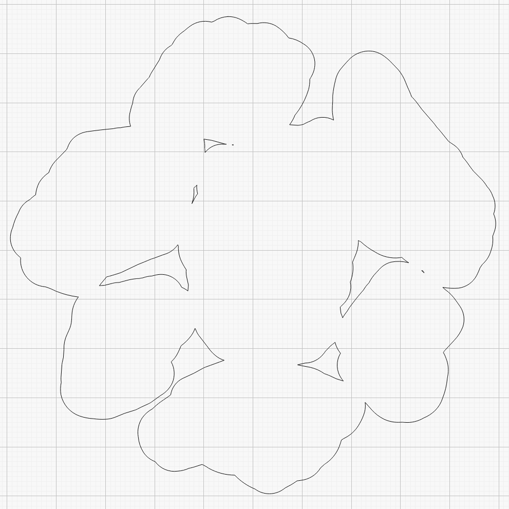 Printed Coaster Layout - 100 mm Set G - LightBurn perimeter geometry