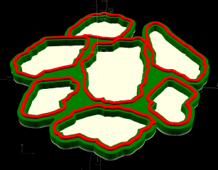 3D Printed Smashed Glass Coasters: Fragment Path Offsets, Simplified&nbsp;Version