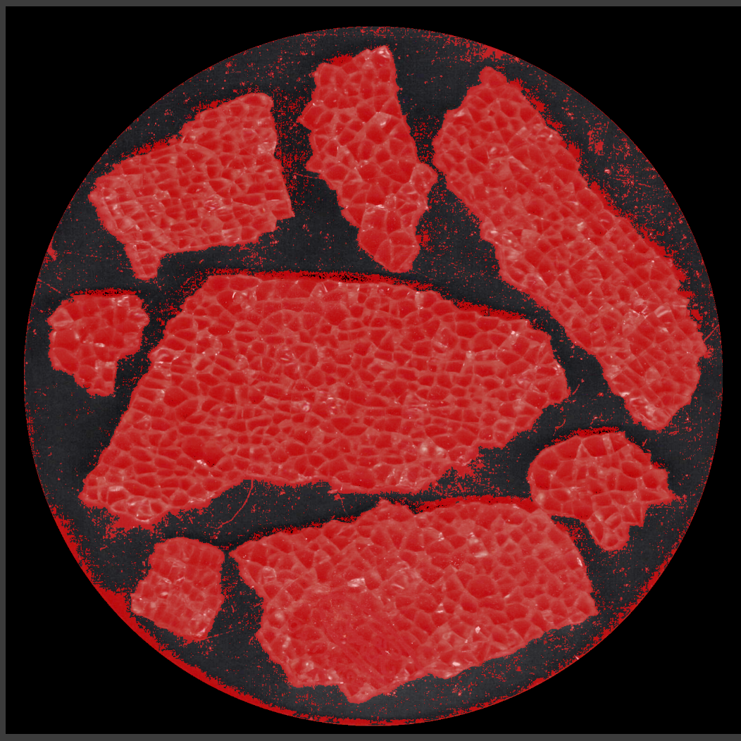 Printed Fragment Coaster - 5 inch - GIMP mask