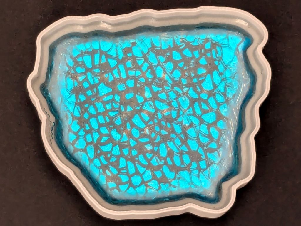 3D Printed Smashed Glass Coasters: Fragment Path Offsets, Complicated&nbsp;Version