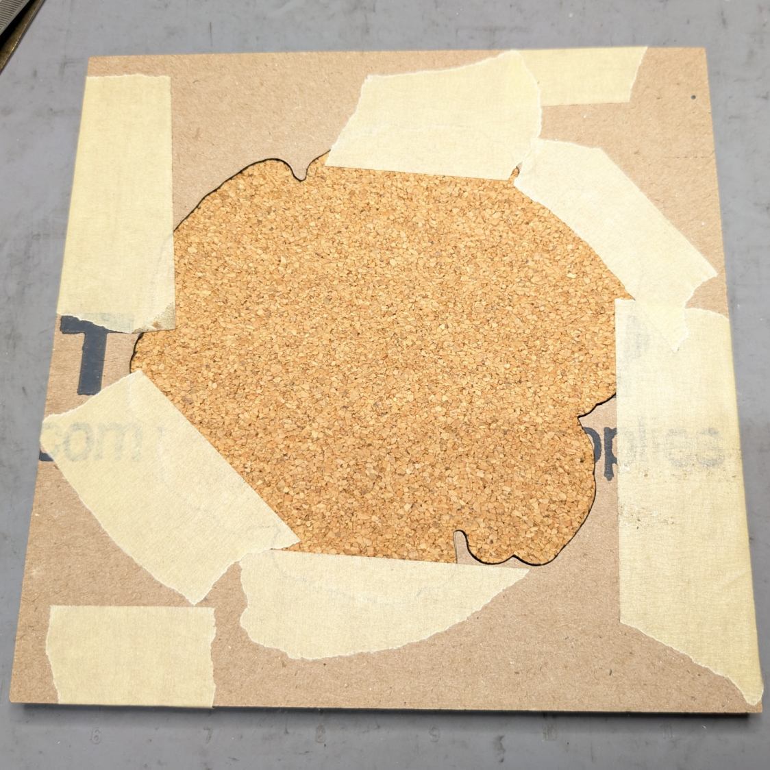 Printed Coasters - cork alignment template