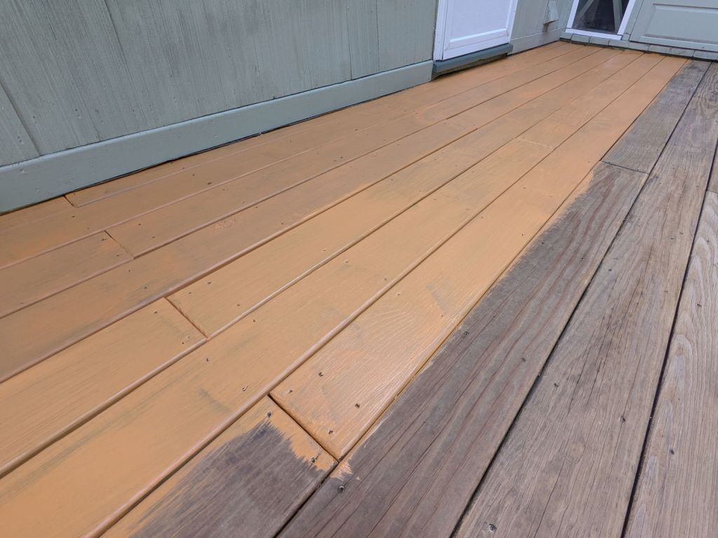 Worst Deck Staining Job:&nbsp;Recoated