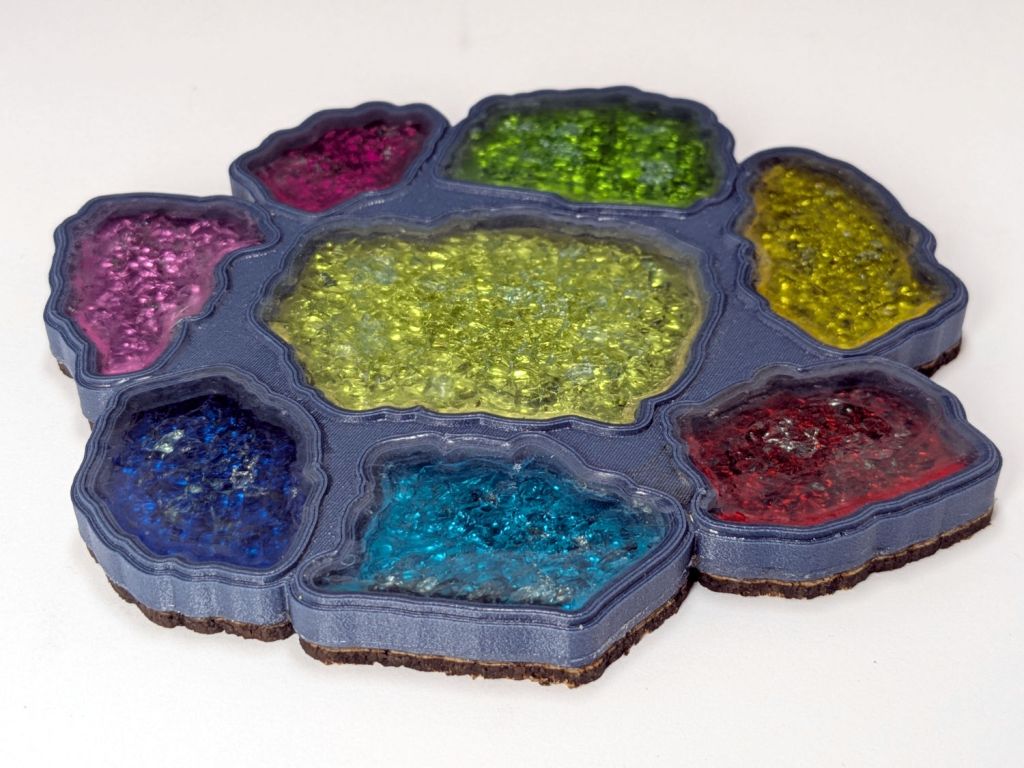 3D Printed Smashed Glass Coasters: Being&nbsp;Epoxy-Tight