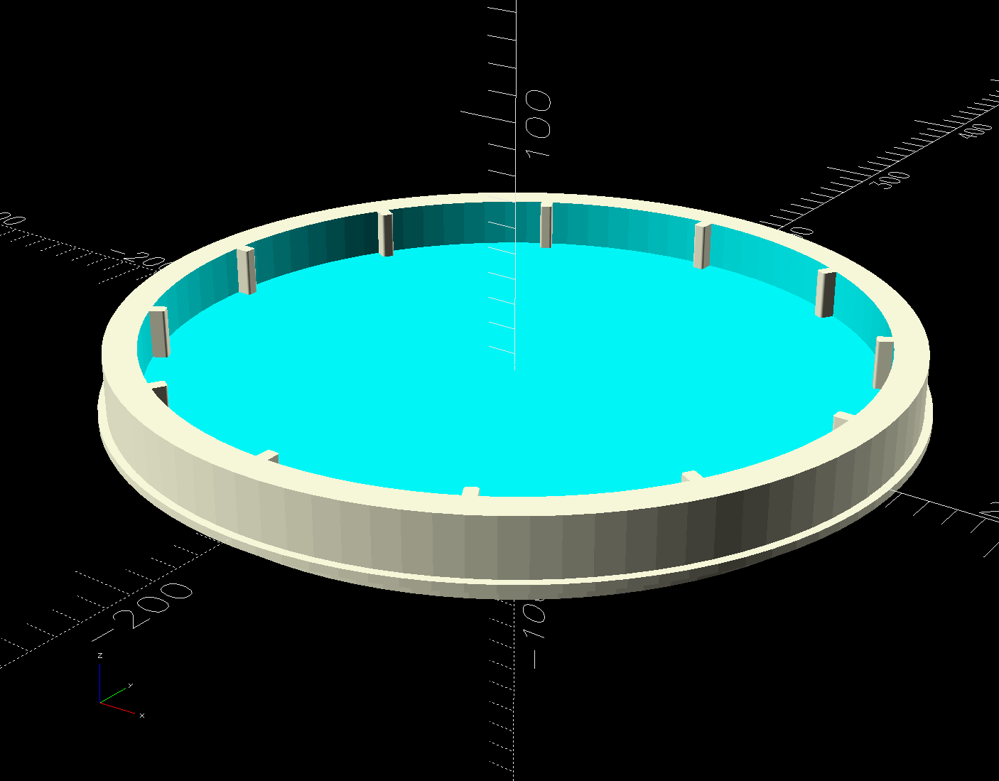 Bird Feeder Tray Mount - lid model