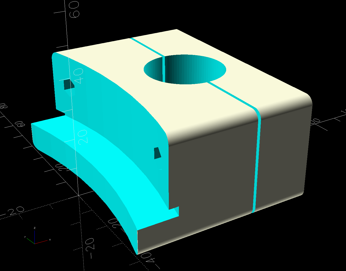 Bird Feeder Tray Mount - mount layout