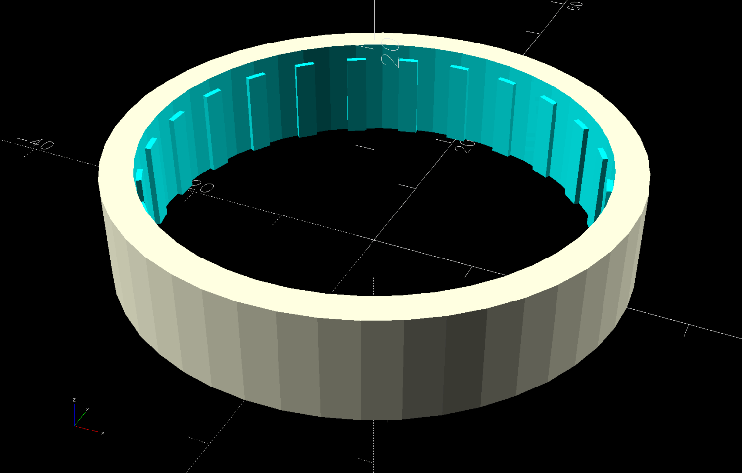 Bottle cap reinforcement - solid model