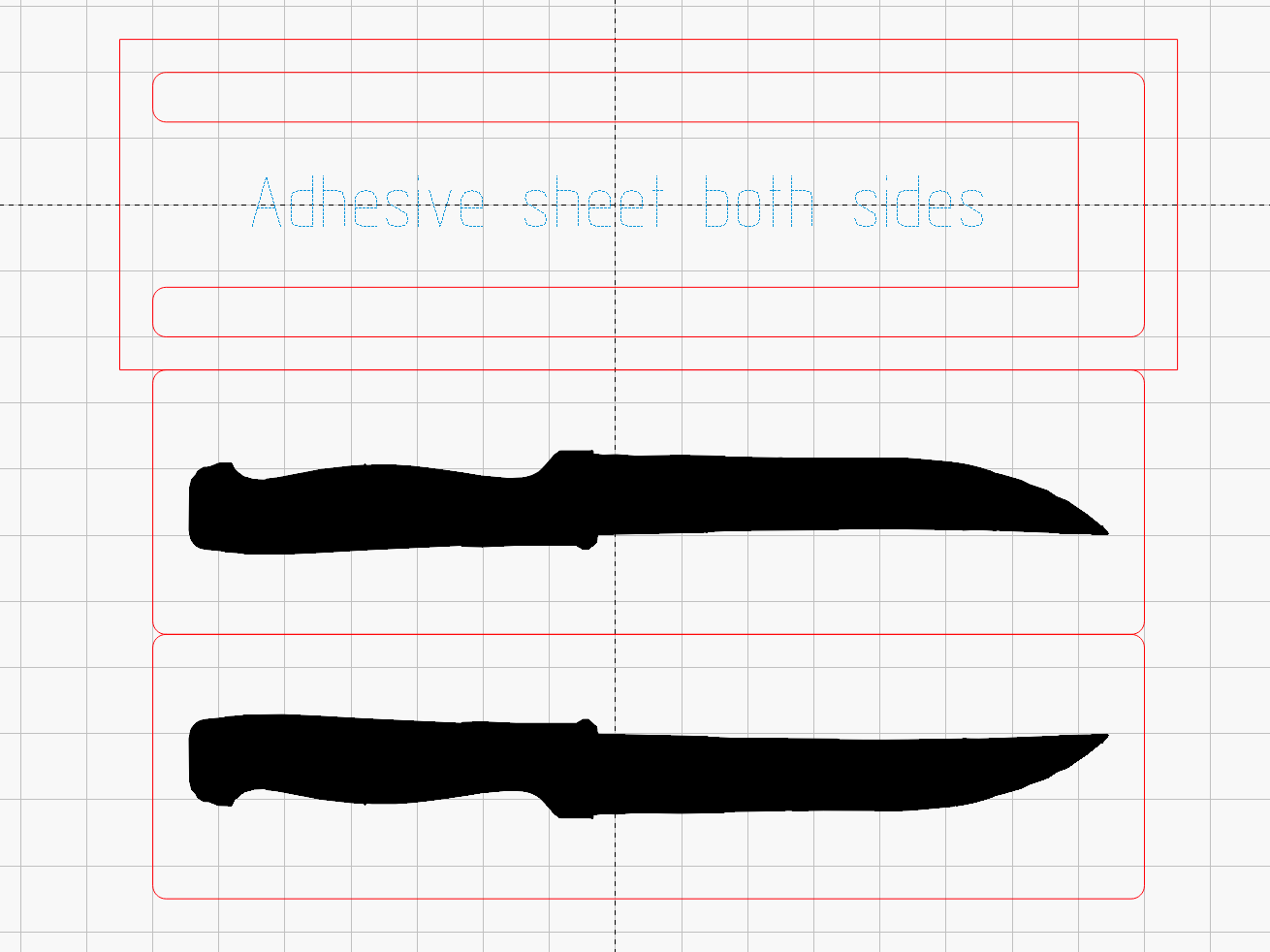 Garden Knife Sheath - LightBurn layout