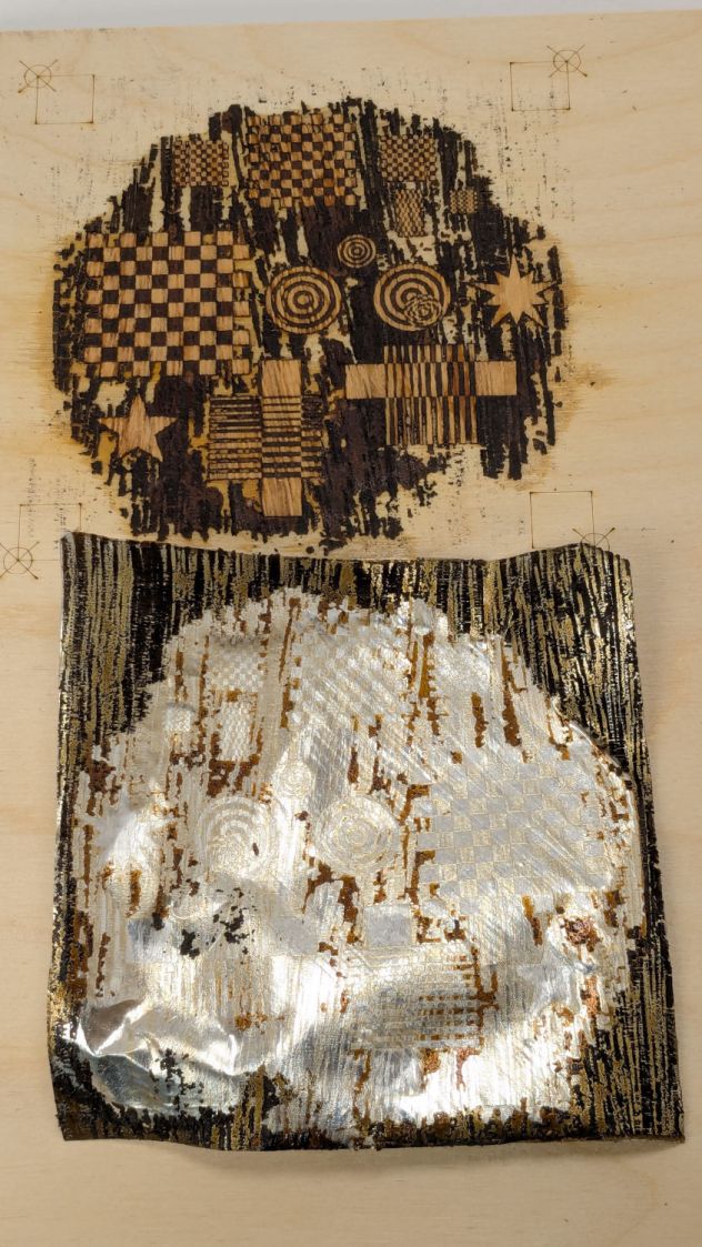 Marquetry test - peeled