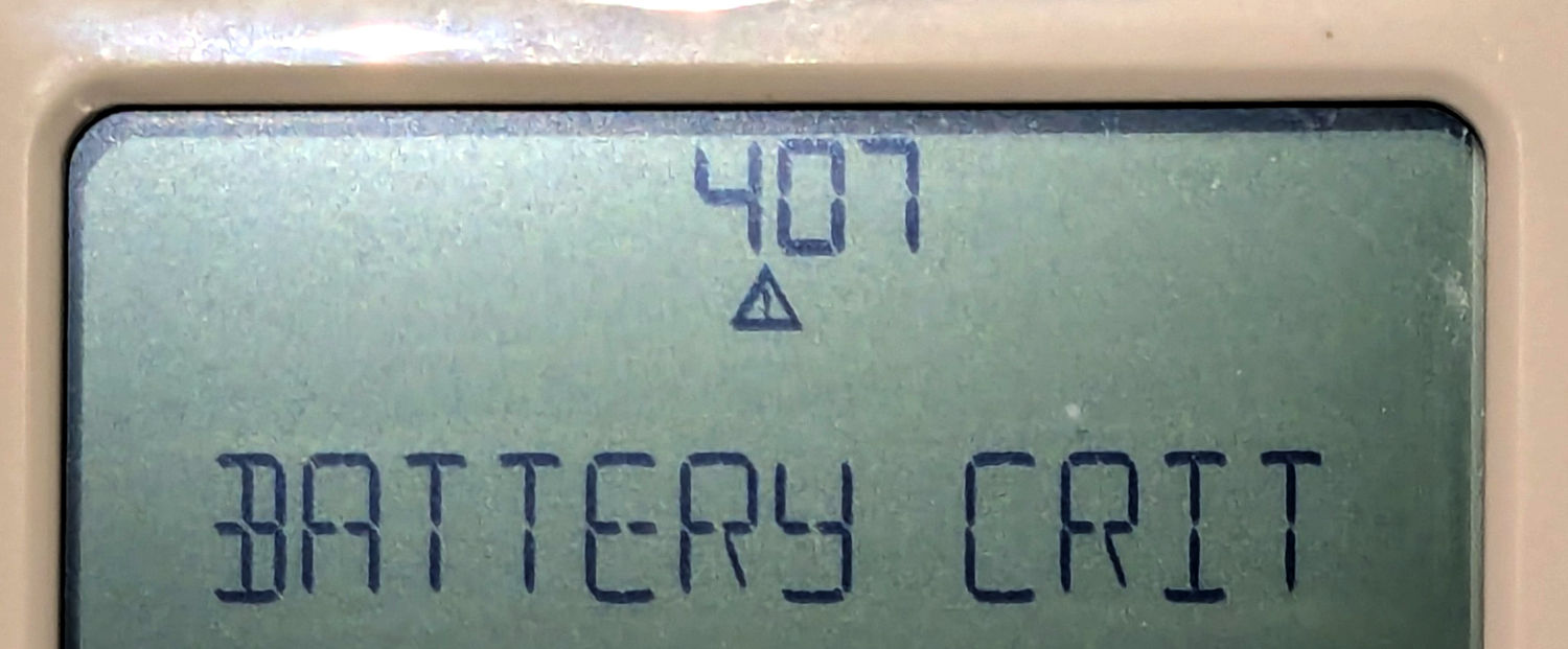 Heat pump - battery critical