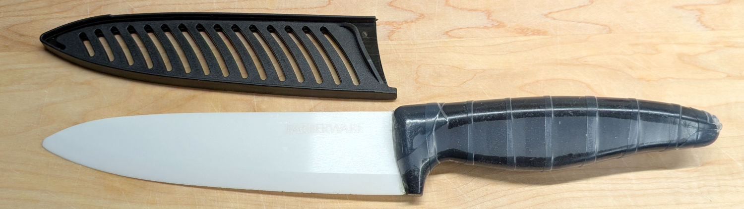 Ceramic knife - silicone handle wrap