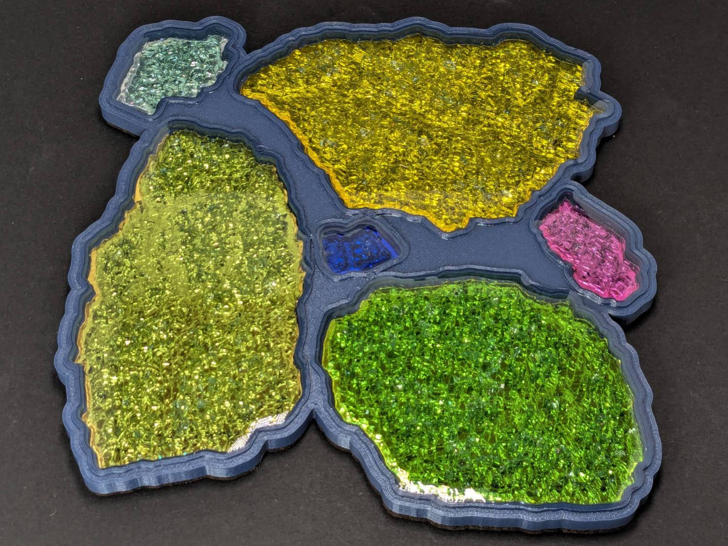 Printed Fragment Coaster 165mm - overview