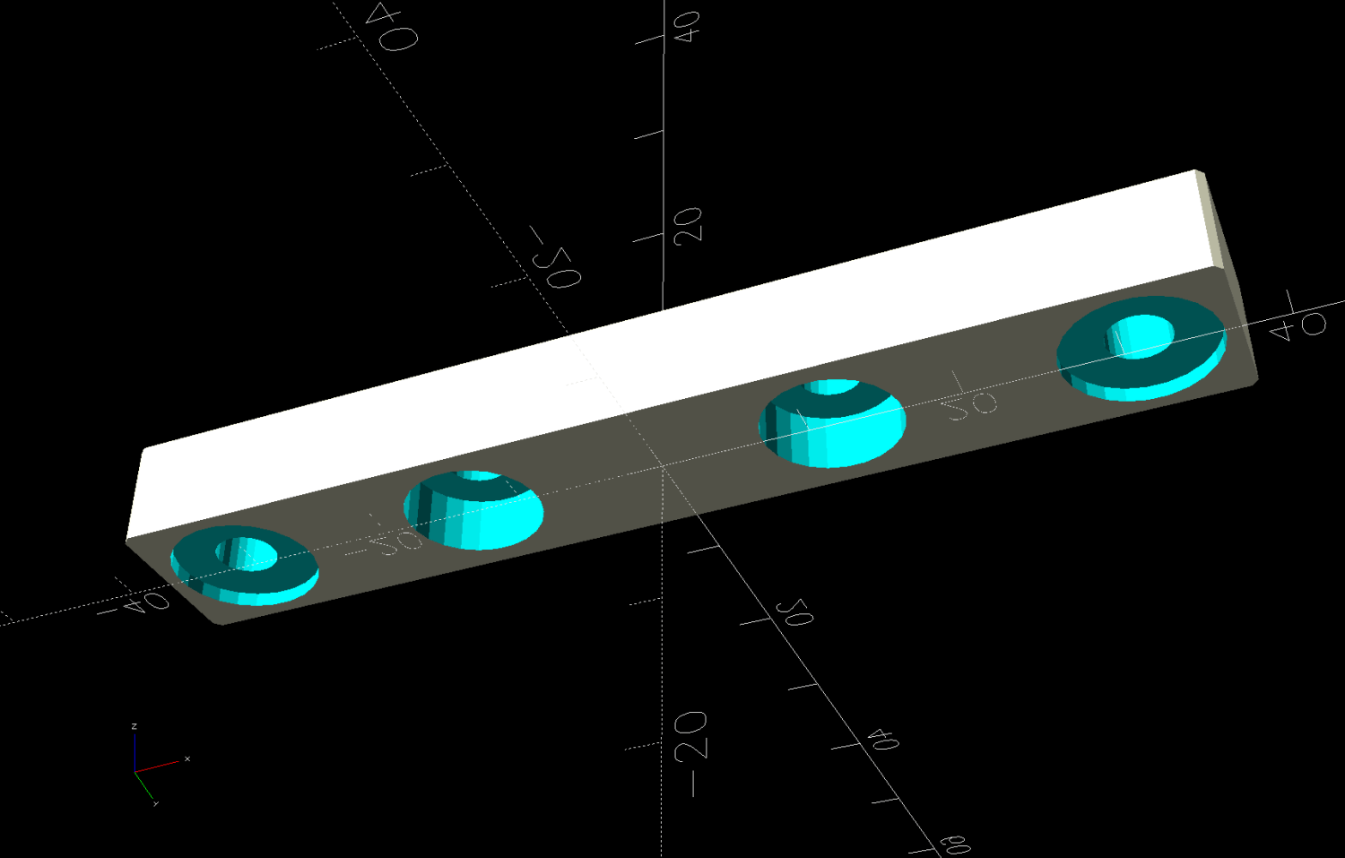 Laser 24V Power Supply Mount - solid model