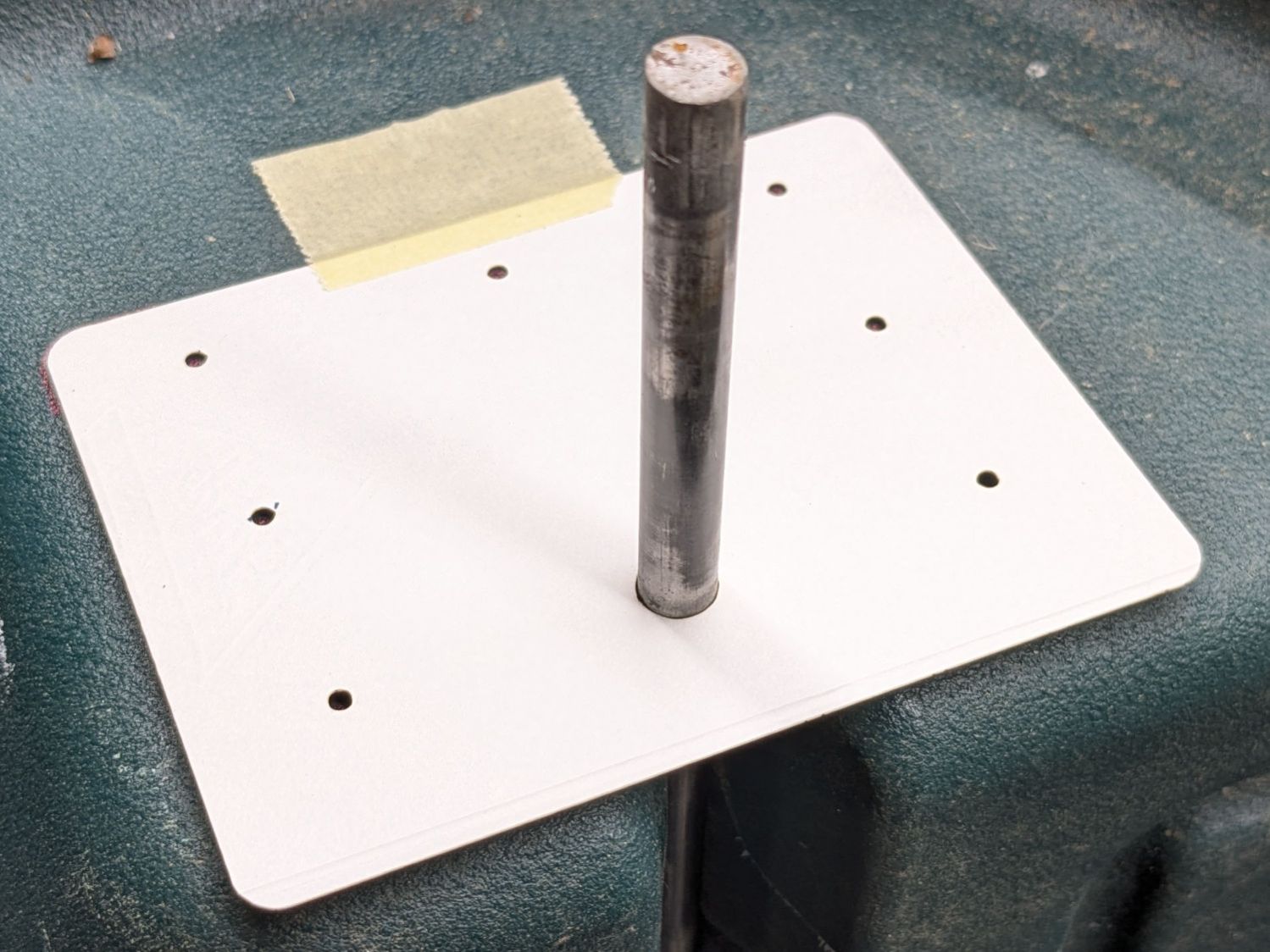 Garden Seat - drill marking template