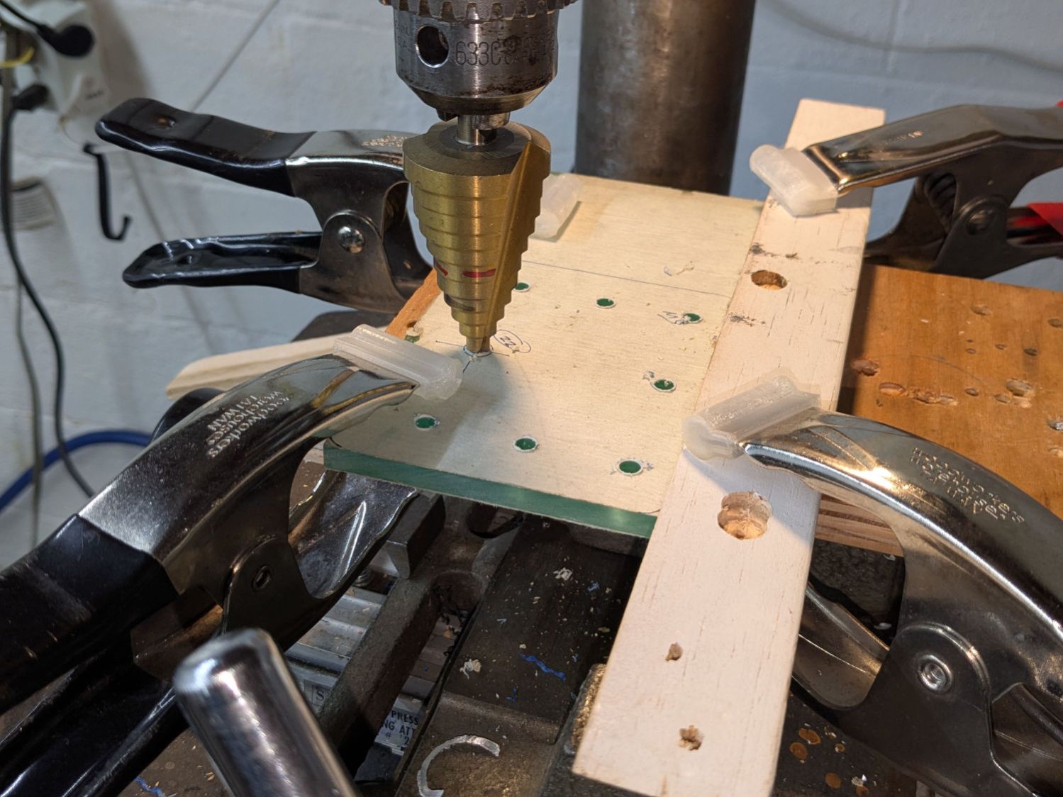 Garden Seat - plate drilling