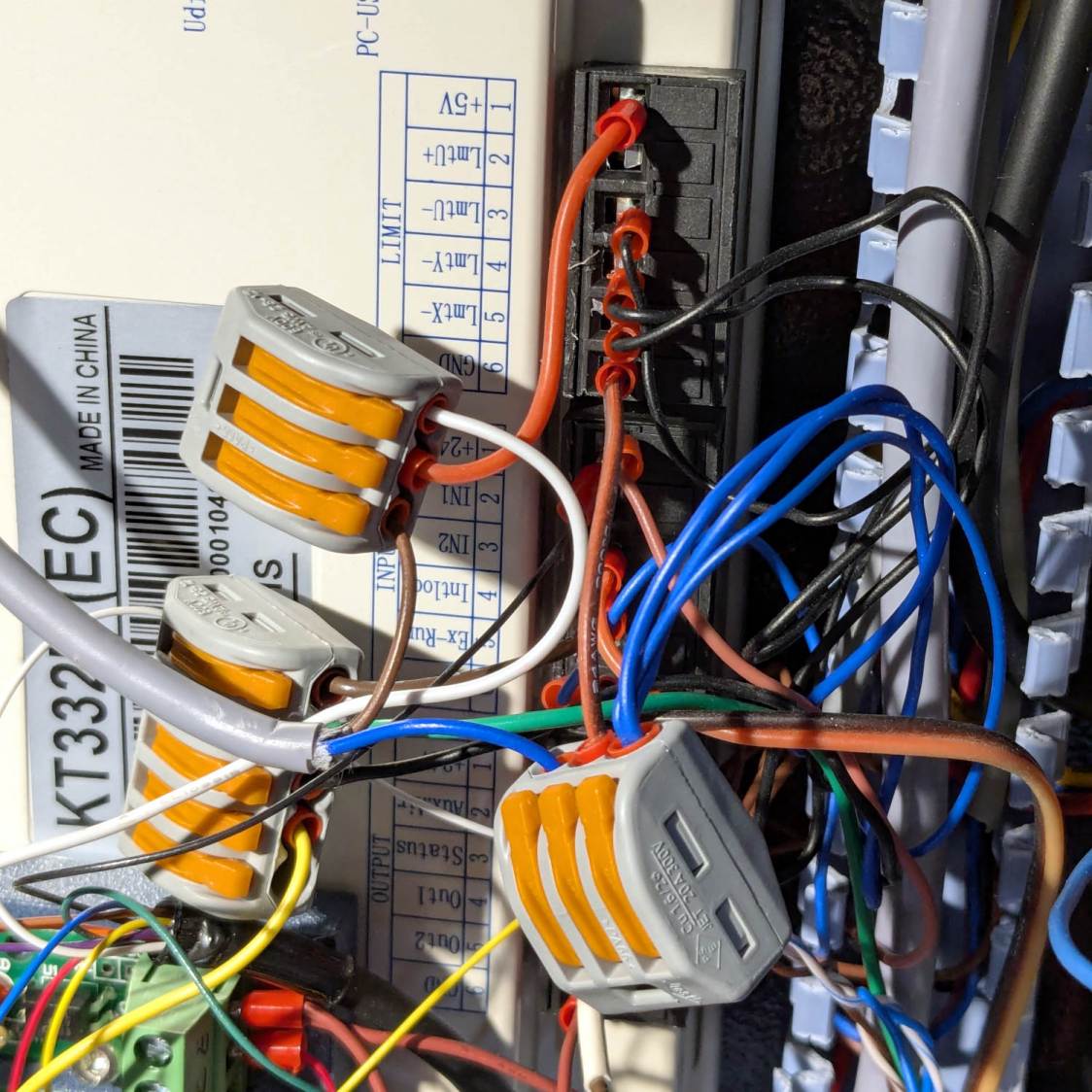 KT332N Limit Terminals - red dot wiring