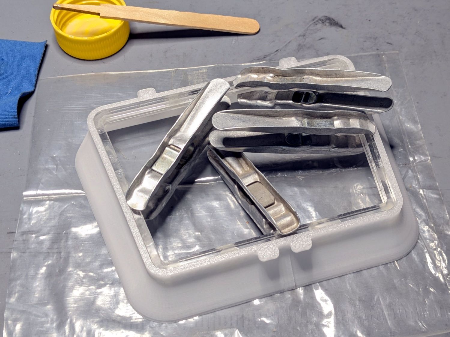 Clothes Dryer Vent Filter Snout - acrylic gluing