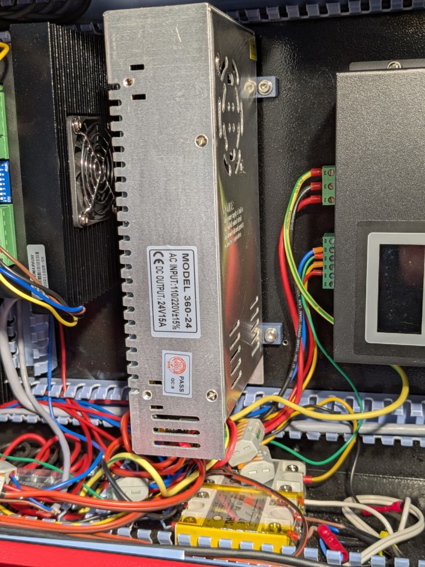 Laser 24V Power Suppy - installed