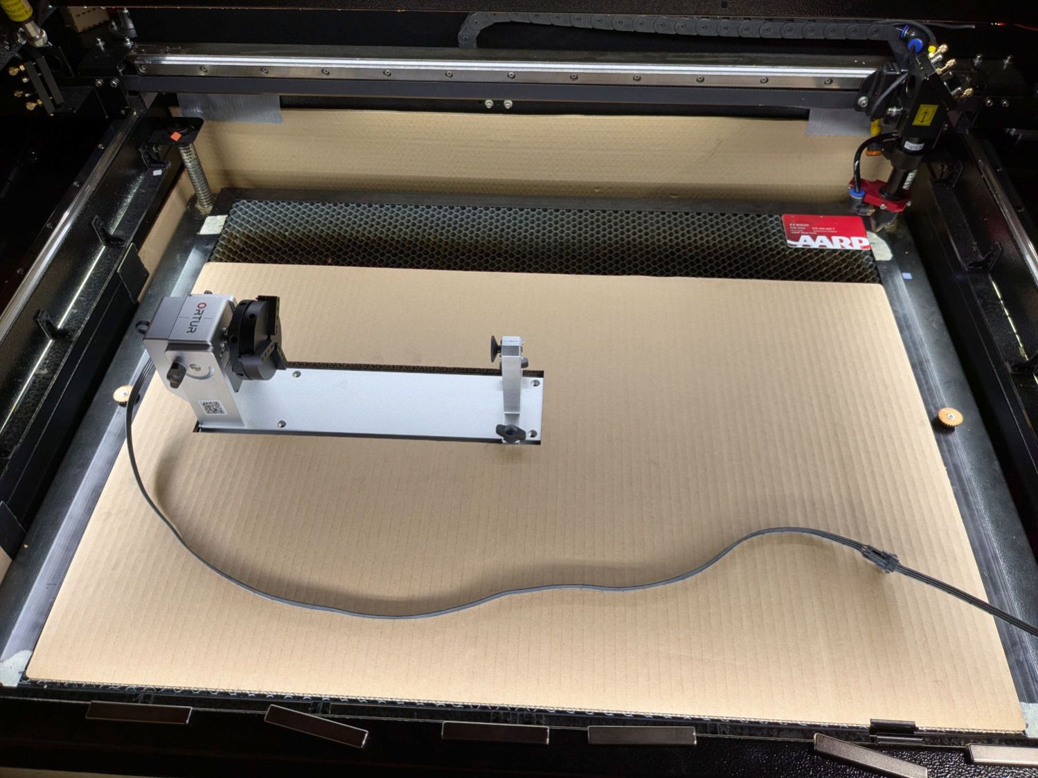 Laser Rotary - on platform