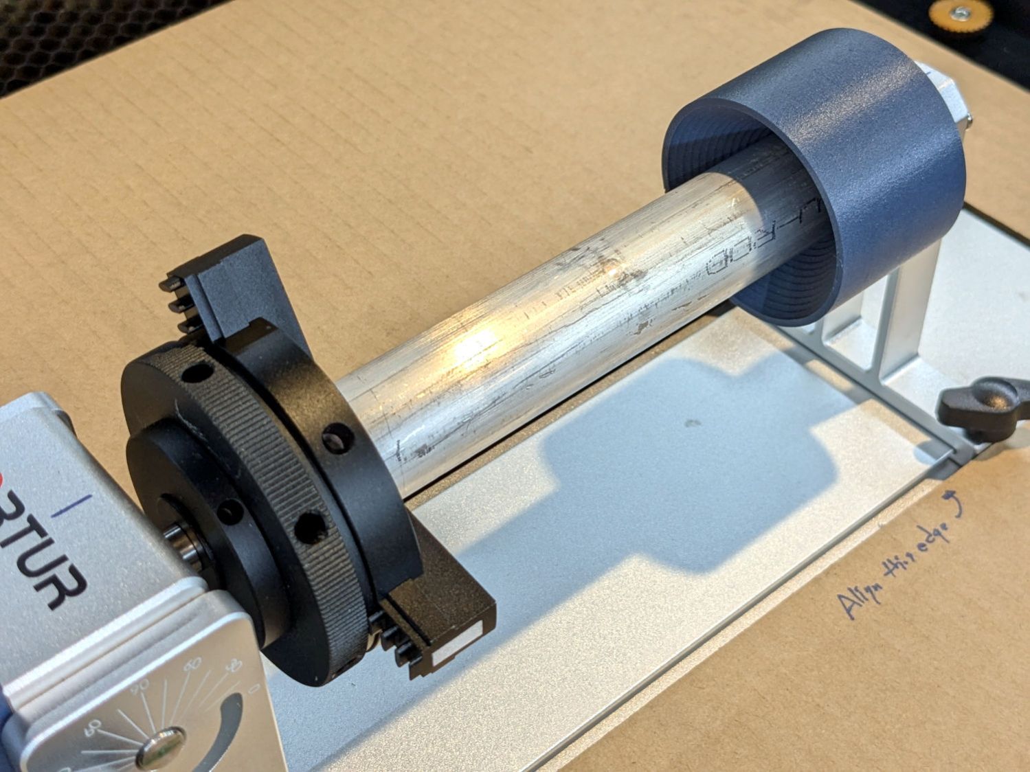 Ortur Chuck Rotary cup center - installed