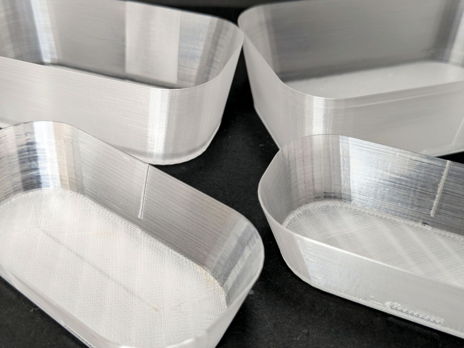 Translucent soap dishes