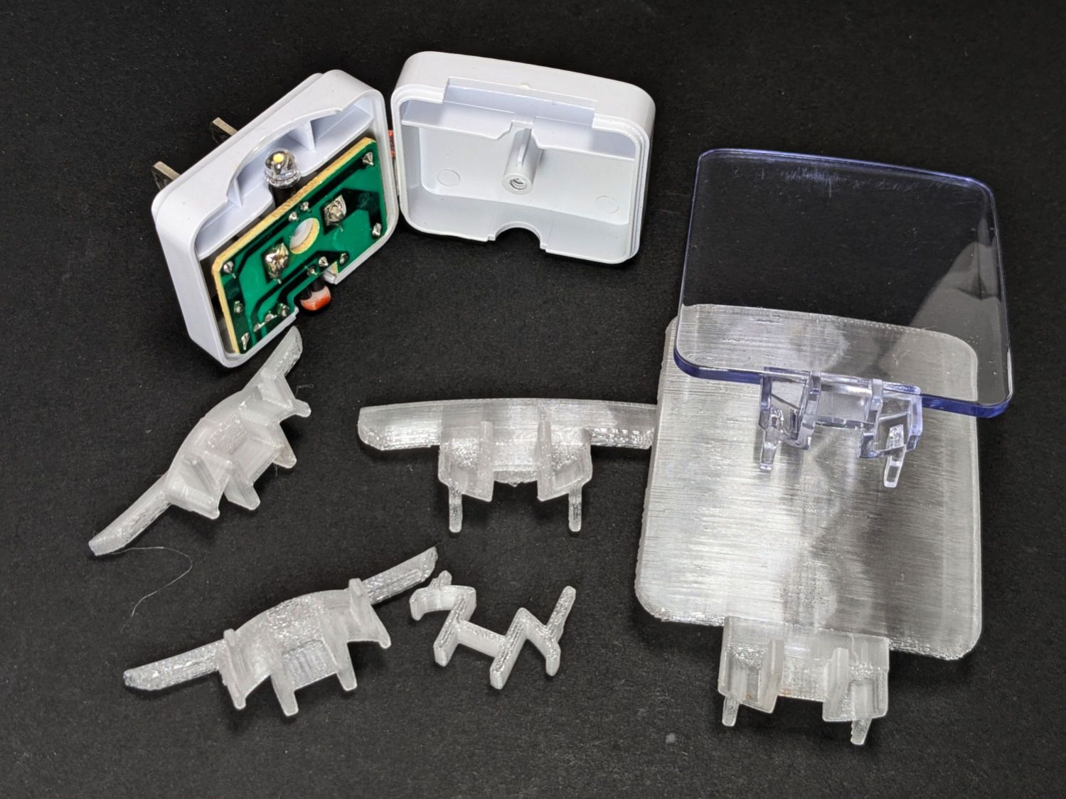 Nightlight light guide - test pieces