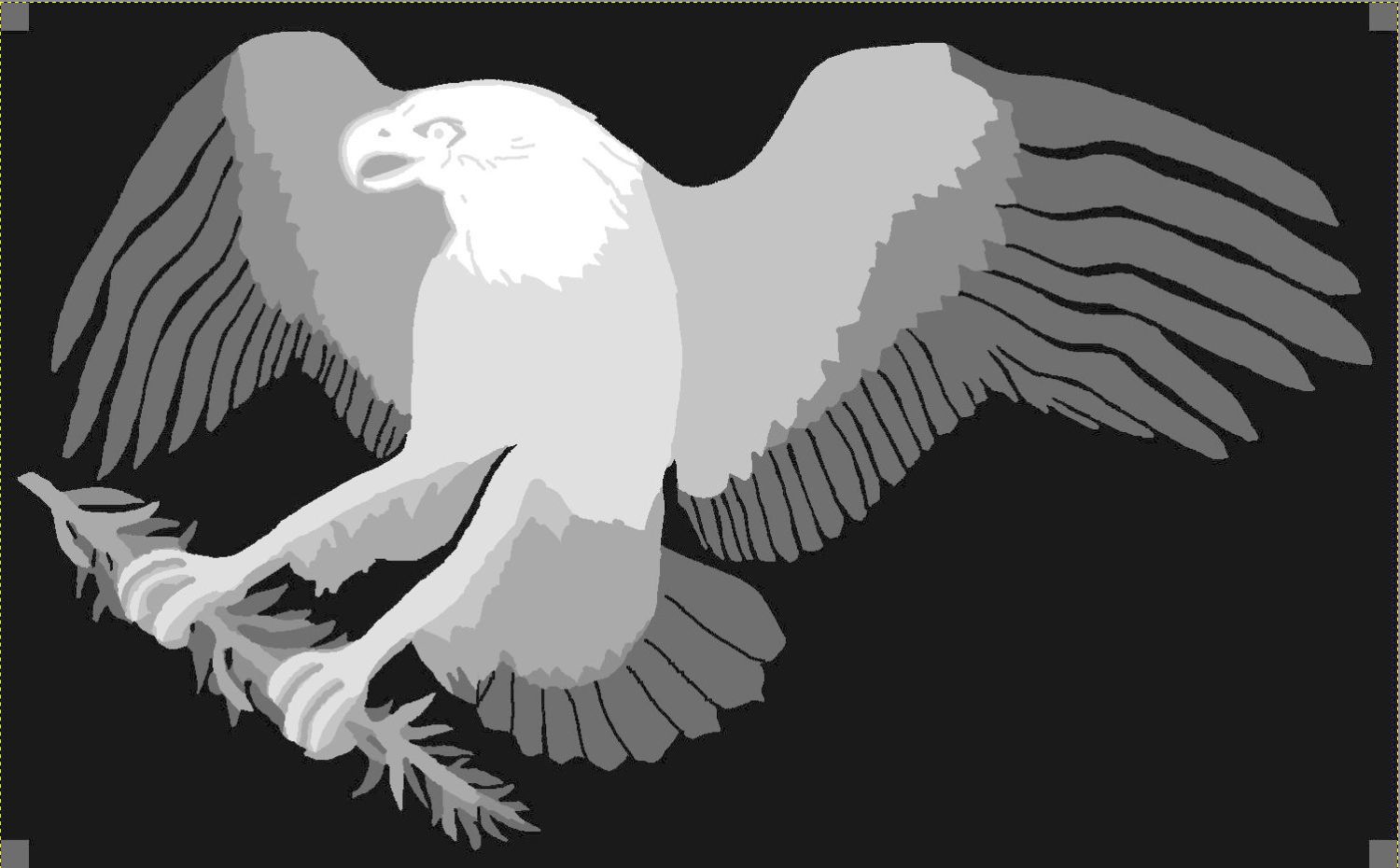 Apollo 11 Patch - eagle layers