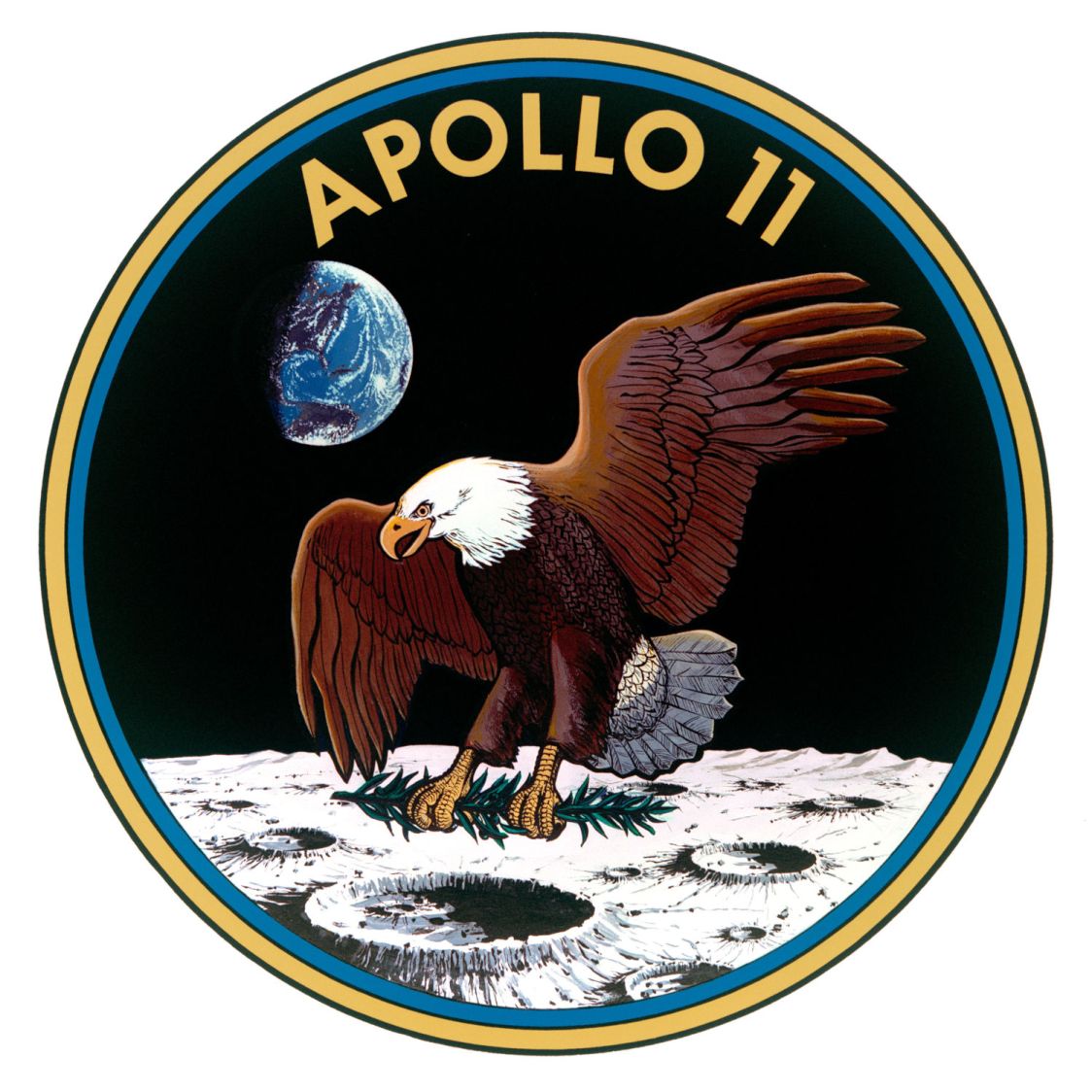 Apollo 11 mission patch - rescaled