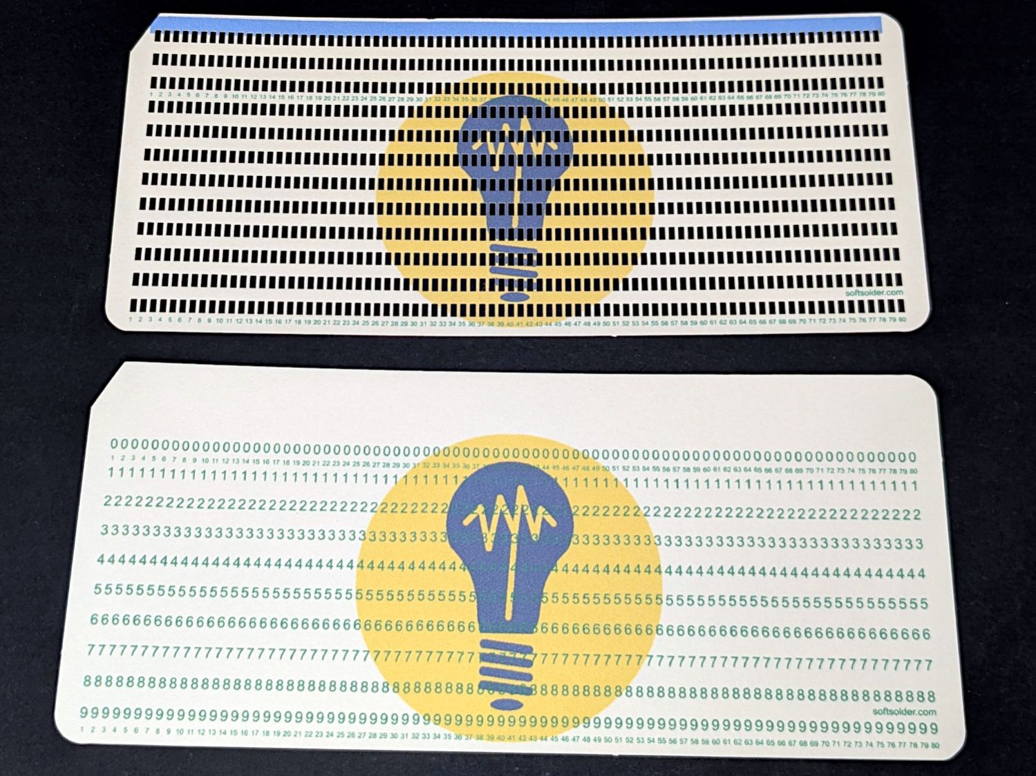 Punched cards - lace and blank tests