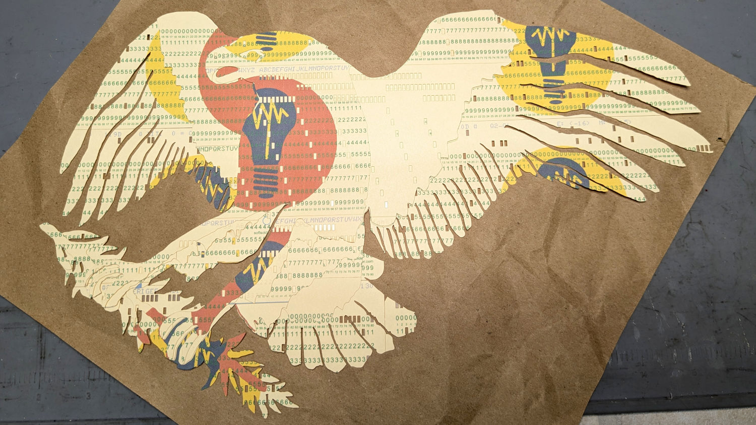 Apollo 11 Eagle - card partial test piece