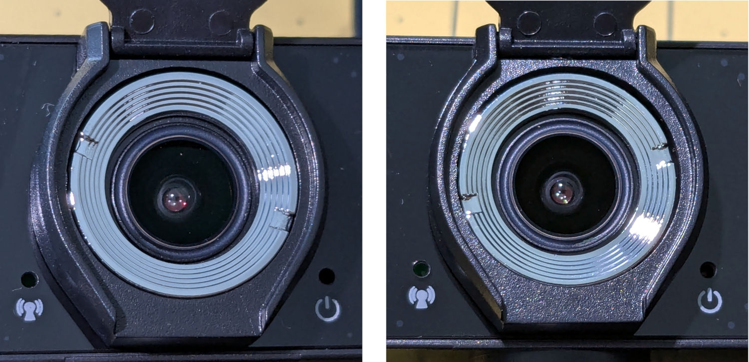 HD USB Camera - lens focus notches