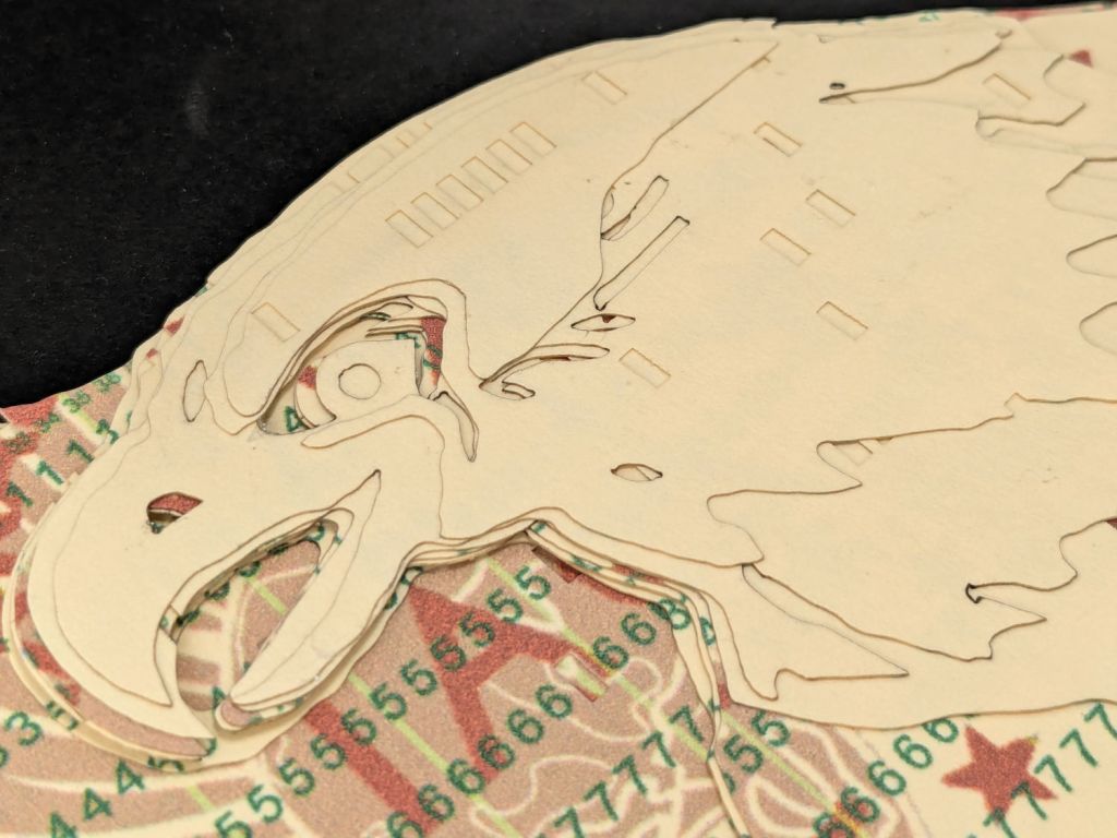 Punched Cards: Layered Apollo&nbsp;Eagle