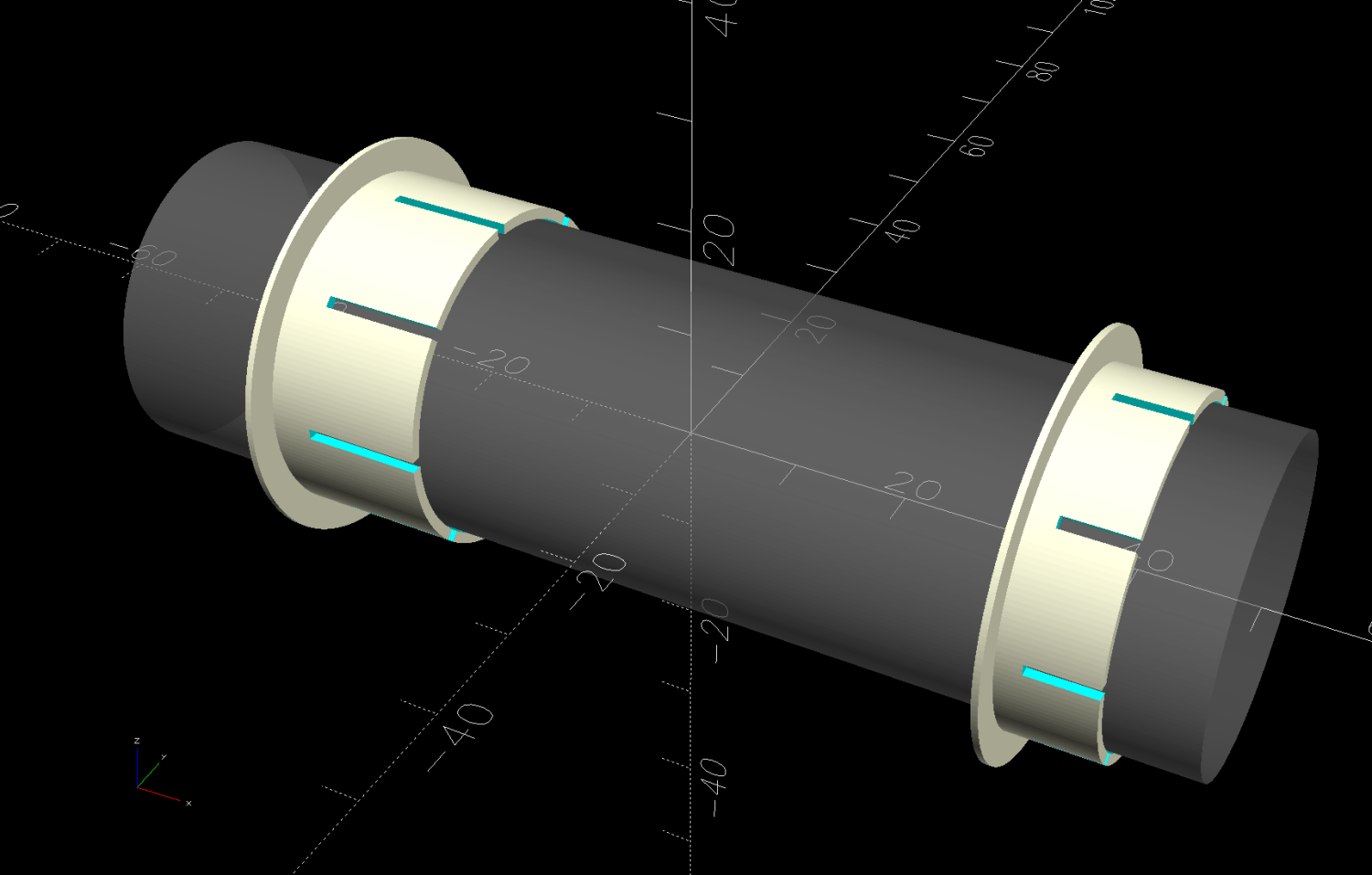 Rod Bearing Sleeve - solid model - show view