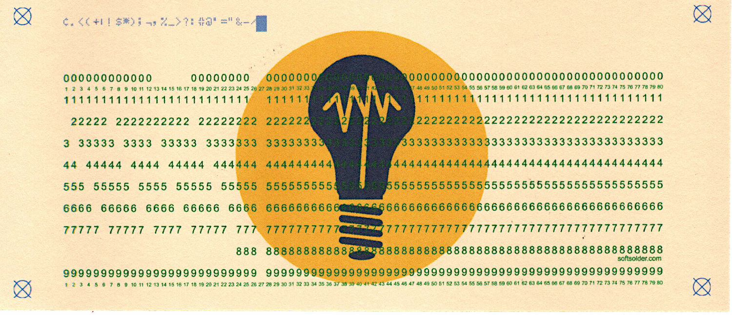 Test Card 4 - unpunched